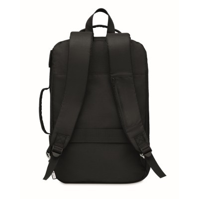 Mochila portátil con asa acolchada y bolsillo lateral
